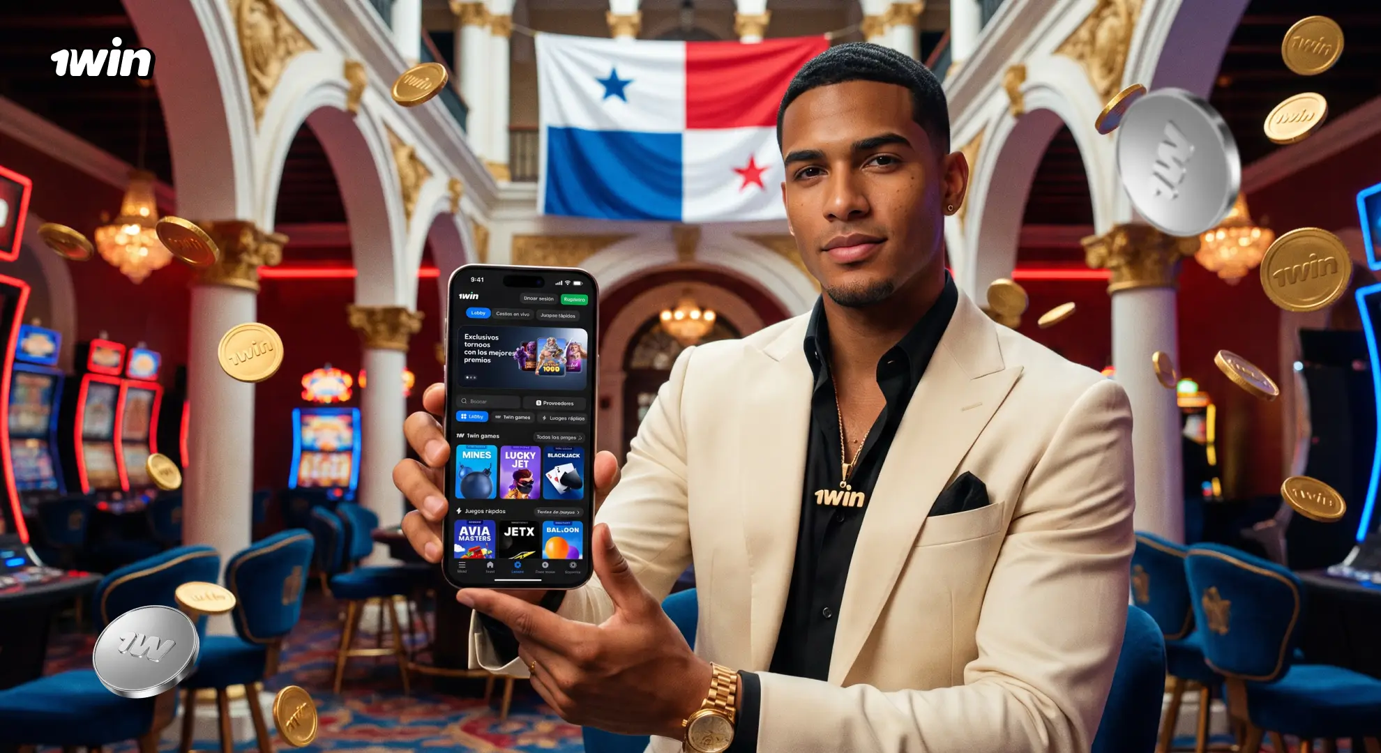 Casino 1win en Panamá con apuestas deportivas en balboas